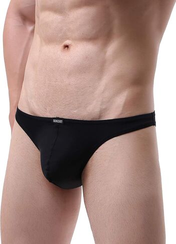 IKINGSKY Men's Sexy Brazilian Underwear Soft Pouch Bikini Under Panties Half Back Coverage Mens Underwear in Kuwait