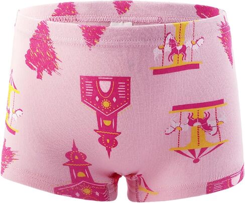 Kids Little Girls Underwear Toddler Baby 100% Cotton Soft Briefs Panties Cartoon Big Girls Undies 1-10 Years (Pack of 6) in Kuwait