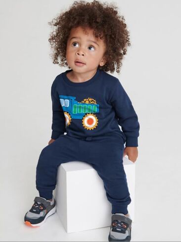 RETSUGO Toddler Little Boys 100% Cotton Crewneck Sweatshirts Long Sleeve Shirt Pullover Sweater Kid Fall Clothes 2-7 Years in Saudi Arabia