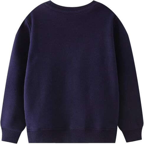 RETSUGO Toddler Little Boys 100% Cotton Crewneck Sweatshirts Long Sleeve Shirt Pullover Sweater Kid Fall Clothes 2-7 Years in Saudi Arabia