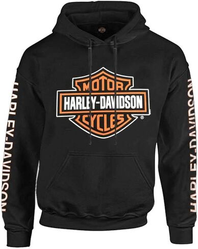 Harley-Davidson Men's Bar & Shield Logo Pullover Hoodie - Black 30297503 in Saudi Arabia
