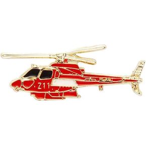 دبوس قبعة هليكوبتر احمر، دبوس طية صدر السترة، اكسسوارات شارة كاب للرجال، قياسي، مينا بدون احجار كريمة, مينا, بدون أحجار كريمة in Kuwait