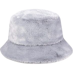 MaxNova Fuzzy Fleece Faux Fur Bucket Hat for Women in Kuwait