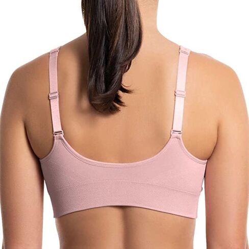 PUMA Womens Performance Seamless Sports Bra 2 Pack,Pink/White,Large in Saudi Arabia