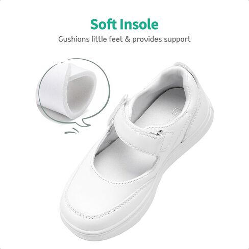 أحذية DREAM PAIRS للأطفال البنات ماري جين أحذية رياضية بحزام للفتيات الصغيرات أحذية مدرسية ناعمة لحفلات المشي أحذية مسطحة in Kuwait
