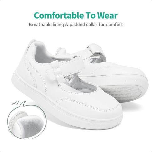 أحذية DREAM PAIRS للأطفال البنات ماري جين أحذية رياضية بحزام للفتيات الصغيرات أحذية مدرسية ناعمة لحفلات المشي أحذية مسطحة in Kuwait