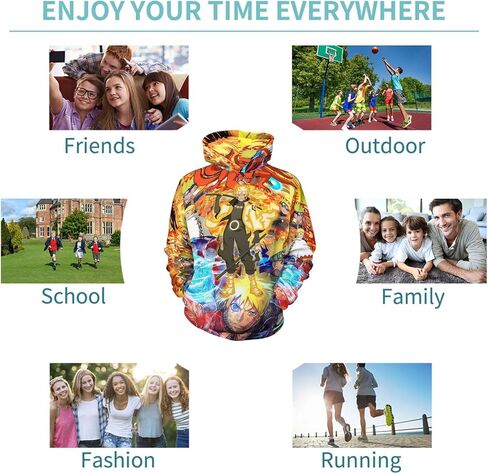 سويت شيرت RDXLAYIV للجنسين للأطفال للأولاد والبنات بقلنسوة مع جيب الكنغر، بلوفر كاجوال بقلنسوة هدايا in Kuwait