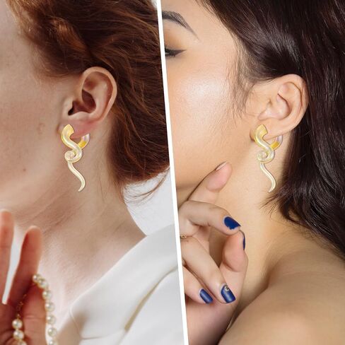 Stuppendux Ear Glass Spiral Tapers Plugs Tunnels Expander Hanger Gauges Earrings Stretching Body Piercings Jewelry Gauges 4G-1/2'' 5MM-12MM in Kuwait