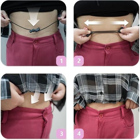 LHNYUNZY Croptuck Adjustable Band, Crop Tuck Tool Elastic Band for Shirts, Transform Innovate The Way You Style Your Tops in Saudi Arabia