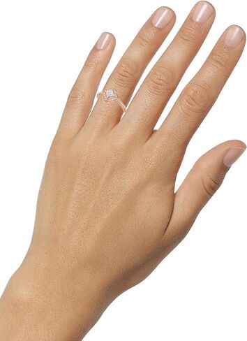 خاتم زفاف من La4ve Diamonds 3/4 قيراط من الذهب الوردي عيار 14 قيراط للأميرة وقطع دائرية من الألماس بتصميم زهور عتيق للنساء (I، I2) in Kuwait