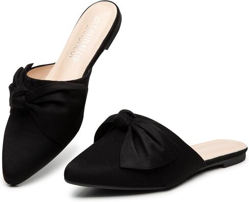 SANDALUP Mules Women Shoes w Pointed Toe and Elegant Bowknot in Kuwait