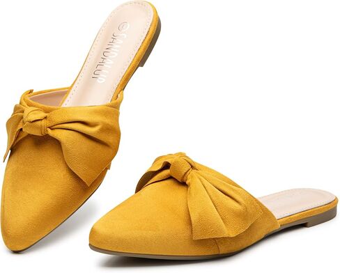 SANDALUP Mules Women Shoes w Pointed Toe and Elegant Bowknot in Kuwait