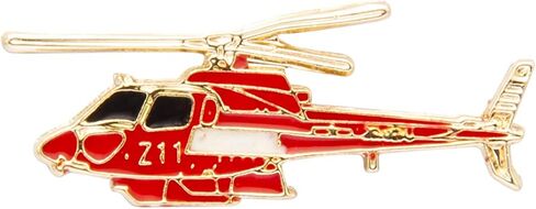 Knighthood Red Helicopter Lapel Pin Badge Coat Suit Jacket Wedding Gift Party Shirt Collar Accessories Brooch in Saudi Arabia