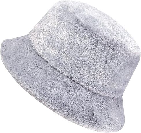 MaxNova Fuzzy Fleece Faux Fur Bucket Hat for Women in Kuwait