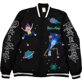 RICK AND MORTY Space Fall Galactic Adventure Mens and Women Zip-Up Bomber Jacket in Saudi Arabia