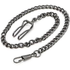 KAEVUD كليب ساعة الجيب سلسلة خمر سبيكة معدنية جيب ألبرت سترة سلسلة مع صندوق الرجال النساء in Kuwait