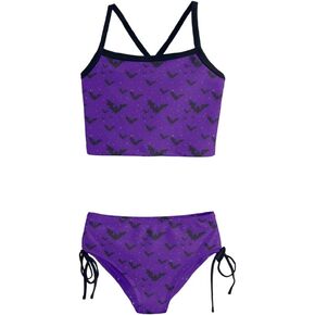 PattyCandy Little Girls Bathing Suit Cute Lion Owls & Giraffe Animals Print Tankini Swimsuit Size 2-16