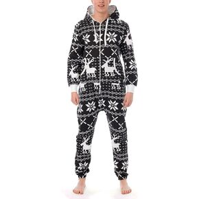 Juicy Trendz Adult Onesie Pajamas for Men Fleece Hooded Novelty One Piece Non Footed Zip up Jumpsuit Unisex Onesies Adults in Kuwait