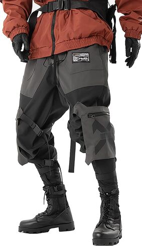 MOKEWEN Men's Jogger Cargo Techwear Streetwear Ankle Casual Harem Pants with Pocket in Kuwait