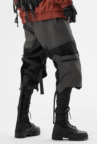 MOKEWEN Men's Jogger Cargo Techwear Streetwear Ankle Casual Harem Pants with Pocket in Kuwait