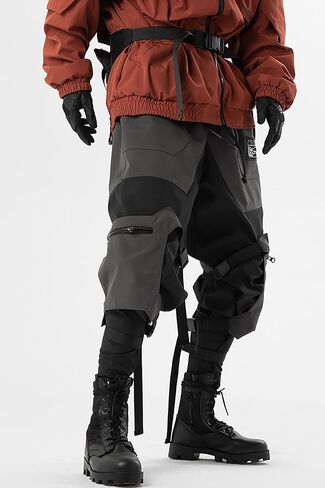MOKEWEN Men's Jogger Cargo Techwear Streetwear Ankle Casual Harem Pants with Pocket in Kuwait
