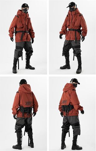 MOKEWEN Men's Jogger Cargo Techwear Streetwear Ankle Casual Harem Pants with Pocket in Kuwait