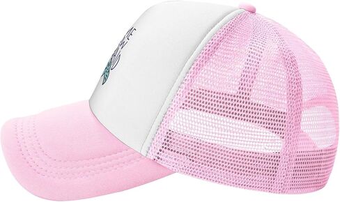 قبعة سائق الشاحنة الشبكية Meowmaid Cat Mermaid من Waldeal للفتيات، قبعة بيسبول قابلة للتعديل للأطفال من سن 3 إلى 13 عامًا in Kuwait