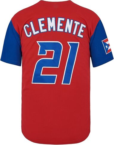 Kekambas Puerto Rico #21 روبرتو كليمنتي World Game Classic Men Baseball Jersey مخيط in Saudi Arabia