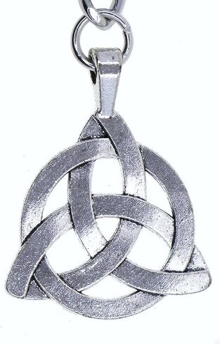 Albert Chain Silver Tone Pocket Watch Chain Vest Chain with Celtic Knot Design Fob on Drop T Bar Swivel Clip AC225, Silver, Art Deco in Kuwait