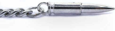 ووتش في شوب سلسلة ساعة جيب فضية مصقولة بدقة من البرت بتصميم رصاصة ومشبك دوار على شكل حرف T AC152A in Kuwait