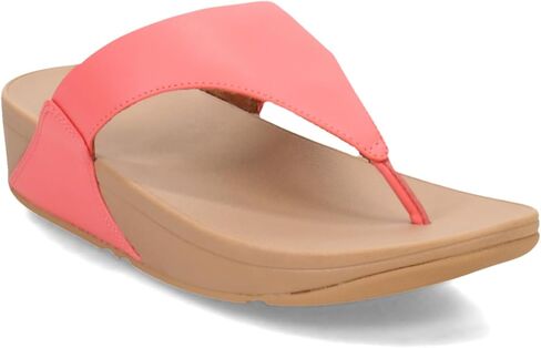صندل نسائي من FitFlop مصنوع من جلد Lulu ذو مقدمة ويدج in Kuwait