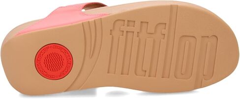 صندل نسائي من FitFlop مصنوع من جلد Lulu ذو مقدمة ويدج in Kuwait