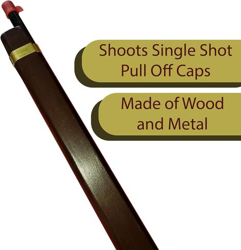 بندقية كنتاكي بالحجم الكامل، بندقية الحدود الخشبية والفولاذية المصممة على غرار البندقية الأصلية in Kuwait