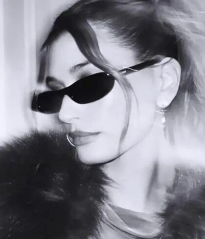 نظارات شمسية EYLRIM Trend Narrow Cat Eye للنساء نظارات شمسية بيضاوية صغيرة أنيقة بظلال سوداء in Kuwait
