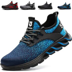 SUADEX Steel Toe Shoes for Men,Work Safety Indestructible Shoe for Men Women Lightweight Breathable Composite Toe Sneakers