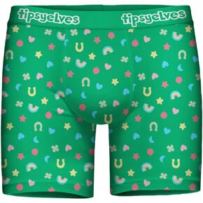 Tipsy Elves St Patrick's Day Men's Boxer Briefs Underwear with Fun and Classic Patterns in Saudi Arabia