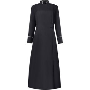 RABISS Adult Medieval Clergy Costume for Women Church Robe Priest Robe Pastor Minister Coat Halloween Cosplay Costume in Kuwait