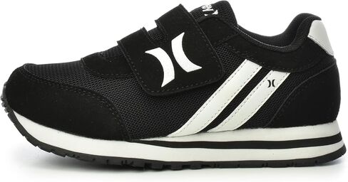 Hurley Kids Hook & Loop Closure Sneakers - Unisex Child Running & Walking Shoes - Fashion Sneakers for Toddlers, Little Kids & Big Kids - Lightweight & Breathable for All Day Comfort in Kuwait