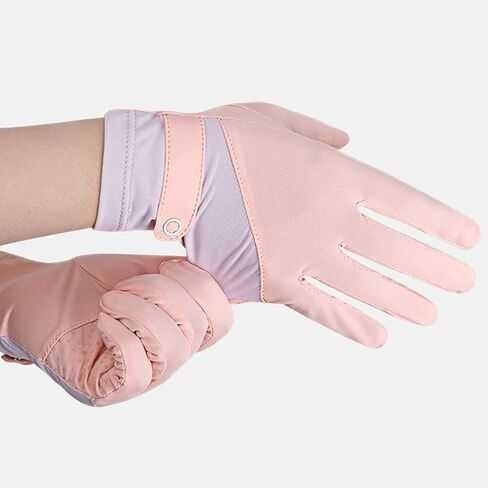 MoreChioce زوج واحد من القفازات النسائية الواقية من الشمس، قفازات حريرية ثلجية قصيرة للصيف تعمل باللمس، قفازات غير قابلة للانزلاق للحماية من الأشعة فوق البنفسجية، قفازات أصابع كاملة قابلة للتنفس للقيادة وركوب الخيل وصيد الأسماك in Kuwait