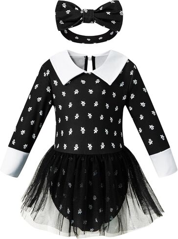 bakjuno Toddler Baby Girls Princess Costume Halloween Outfit for Baby Girl Dress With Headband in Saudi Arabia