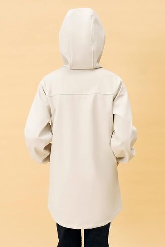 maoo garden Girls Rain Jackets Kids Waterproof Raincoat Lightweight Floral Lining Spring Windbreaker in Saudi Arabia