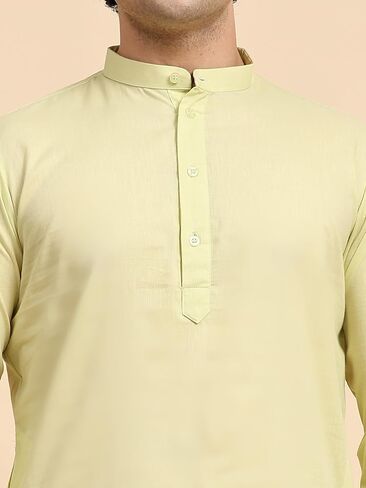 طقم بيجامة كورتا قطني للرجال من SKAVIJ، فستان يوجا هندي كاجوال in Kuwait