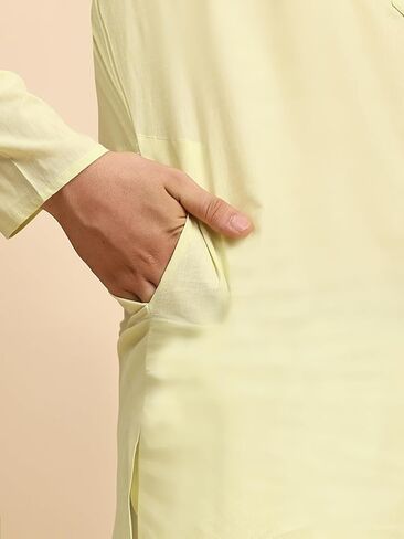 طقم بيجامة كورتا قطني للرجال من SKAVIJ، فستان يوجا هندي كاجوال in Kuwait