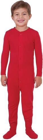 بيجامة بيجامة للقدمين للأولاد - بيجامة فوتي للأطفال، مقعد أحمر in Kuwait
