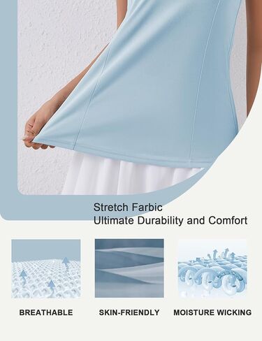 قمصان بولو جولف نسائية بدون أكمام من ZHENWEI، قمصان تنس سريعة الجفاف بعامل حماية من الأشعة فوق البنفسجية 50+، قمصان بدون أكمام من Racerback in Kuwait