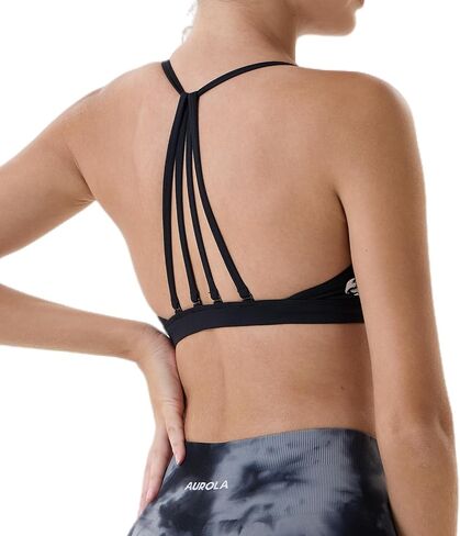 AUROLA Mercury Workout Sports Bras Women Athletic Removable Padded Backless Strapy Minimal Crop Top in Kuwait