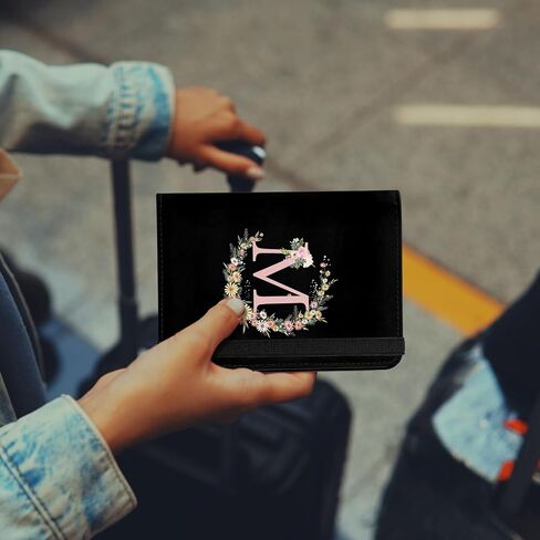 GABraden حامل جواز السفر اللطيف وحامل كومبو غطاء جواز السفر مع حجب RFID للنساء والرجال المتوافقين مع محفظة حماية بطاقة الائتمان (حرف واحد فقط) in Kuwait