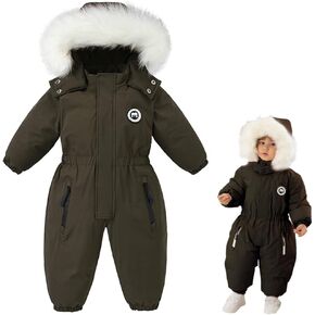 بدلات تزلج من قطعة واحدة للأطفال من UVIPC معاطف شتوية مضادة للماء وسترات وبدلات للأطفال الأولاد والبنات 2T-5T in Kuwait