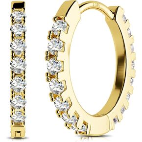 اليهود 14K الذهب Huggie هوب الأقراط 20G صغيرة هوب الأقراط الصغيرة التي لا نهاية لها يتوقف الأطواق لأذن تشيكوسلوفاكيا الأنف الدائري هوب الحاجز المجوهرات الحاجز الدائري الغضروف اللولب الزنمة أقراط للنساء الرجال in Kuwait