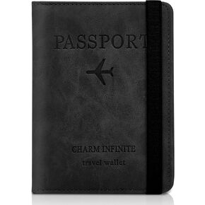 محفظة بغطاء حامل جواز السفر للرجال والنساء، أساسيات السفر يجب أن تمتلكها، مقاومة للماء، فتحات بطاقة RFID، حافظة جلدية لجواز السفر، محفظة سفر in Kuwait